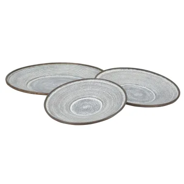 Zestaw 3 Talerzy CLOT 50,5X4,5-39,2X4,5-35X4 cm